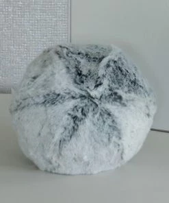 Evelyn Prelonge GLACIER FAUX FUR Snowball Pillow Gifts By Occasion