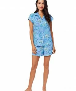The Cat's Pajamas Stella Luxe Pima Short Set