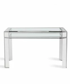 Interlude Side Tables DESK ACRYLIC AND GLASS