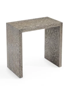 John Richard ACCENT TABLE SILVER LEAF