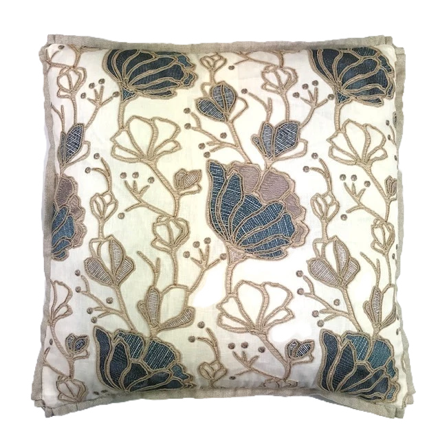Signature Pillows Anthem Teal Flowers Pillow Signature Pillows Anthem Teal Flowers Pillow