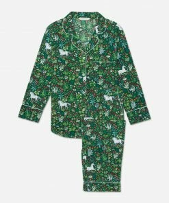Print Fresh Unicorn's Garden Long Sleep Set