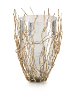 John Richard VASE GLASS ENCASED SILVER Gifts By Occasion