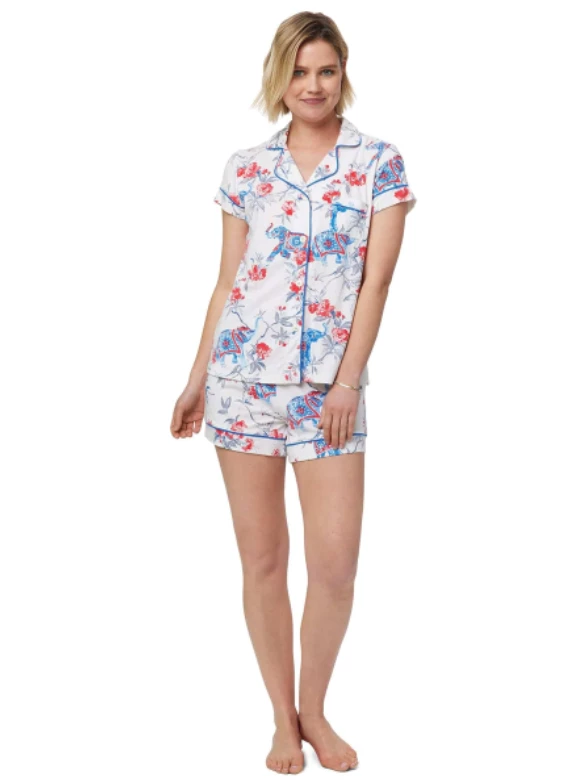 The Cat's Pajamas Gifts By Recipient Zoe Pima Knit Short Pajama Set The Cat's Pajamas Gifts By Recipient Zoe Pima Knit Short Pajama Set