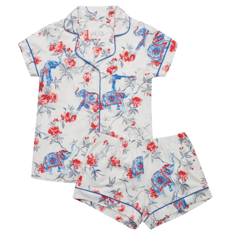 The Cat's Pajamas Gifts By Recipient Zoe Pima Knit Short Pajama Set The Cat's Pajamas Gifts By Recipient Zoe Pima Knit Short Pajama Set