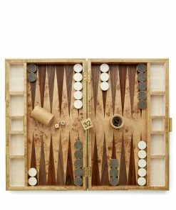 Aerin Wood & Shagreen Backgammon Set