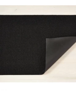 Chilewich Floormat Solid Shag Mats Black (Available In Sizes) Gifts By Occasion