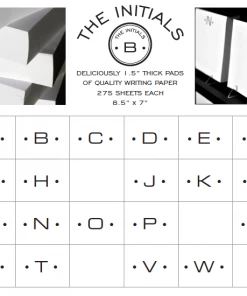 Black Inc CA NOTEPAD LUXE INITIAL GOLD FOIL Gifts By Occasion 6 Black Inc CA NOTEPAD LUXE INITIAL GOLD FOIL Gifts By Occasion