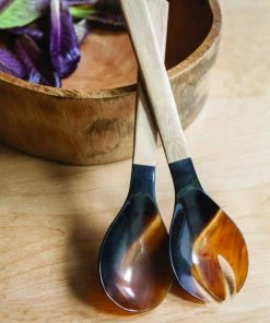Be Home Gifts By Occasion SERVING SET HORN & BAMBOO