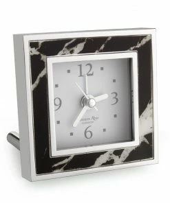 Addison Ross Alarm Clock Black Marble (Square)