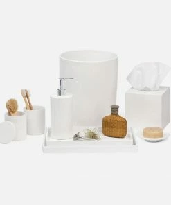 Pigeon & Poodle Host/Hostess Bath Collection Burlap Ceramic (White)