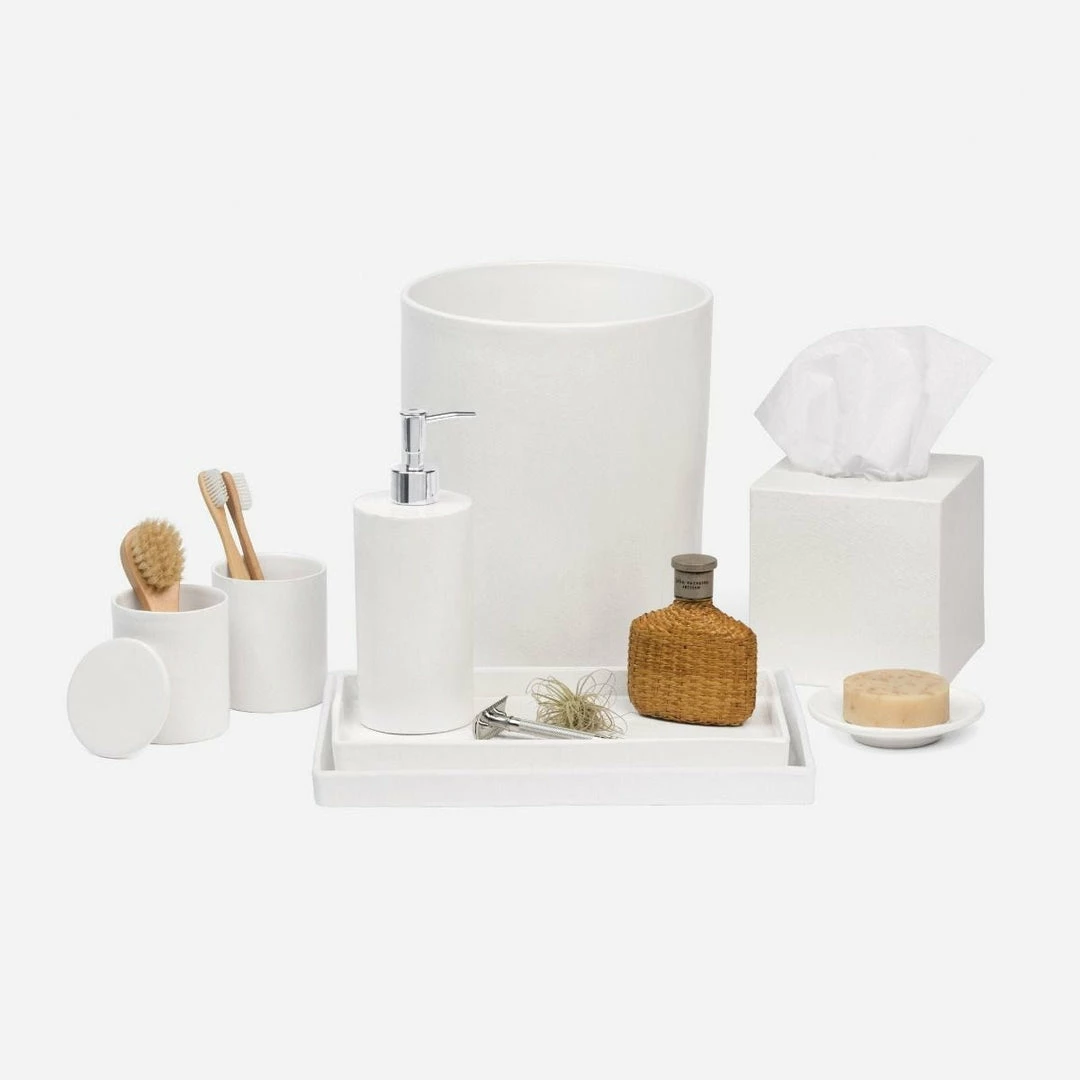 Pigeon & Poodle Host/Hostess Bath Collection Burlap Ceramic (White) Pigeon & Poodle Host/Hostess Bath Collection Burlap Ceramic (White)