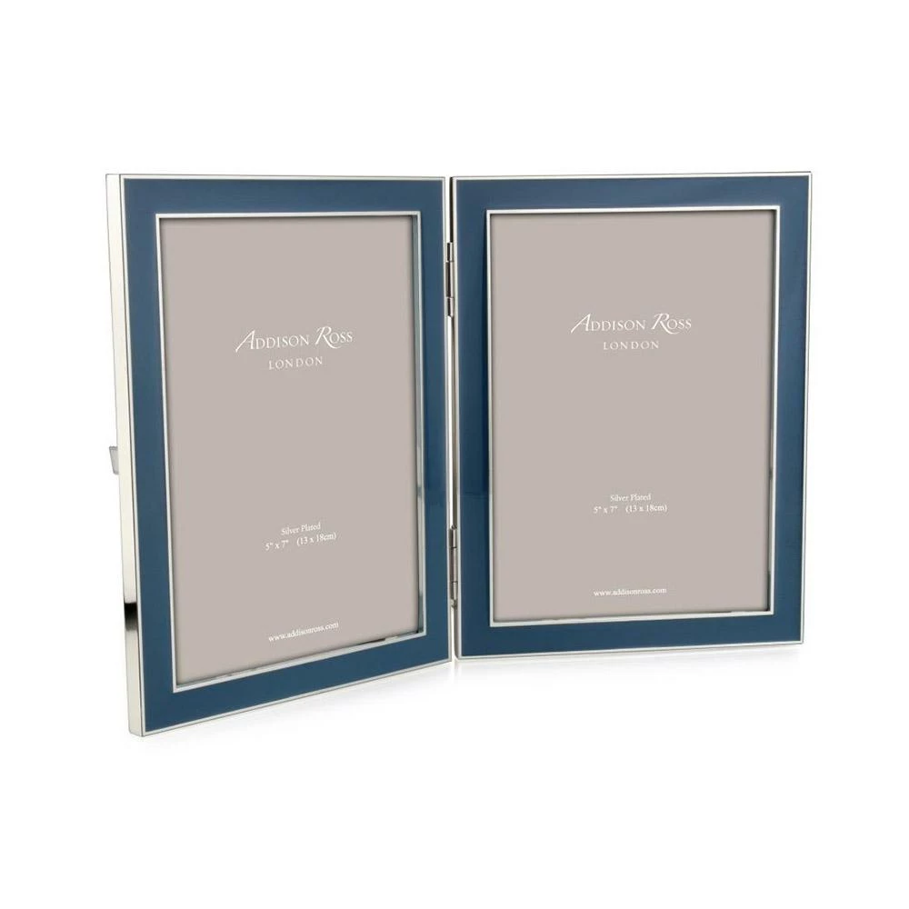 Addison Ross Frame Enamel Denim Blue And Silver Double Gifts By Occasion Addison Ross Frame Enamel Denim Blue And Silver Double Gifts By Occasion