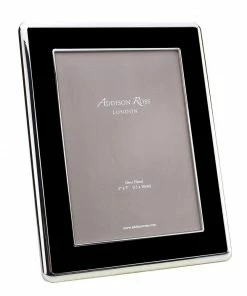 Addison Ross Gifts By Occasion Frame Enamel Curved Black And Silver