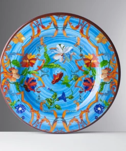 Pancale Turquoise Melamine (Available In 3 Sizes) By Mario Luca Giusti