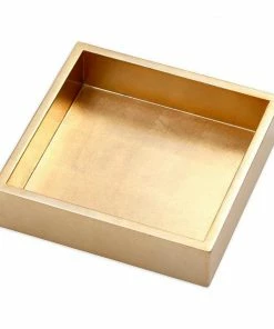 Caspari Gold Lacquer NAPKIN HOLDERs (Available In 3 Sizes) Gifts By Occasion