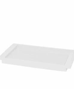 Kassatex White Lacquer Tray Trays