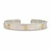 Jude Frances Mixed Metal Narrow Beaded Maltese Cuff