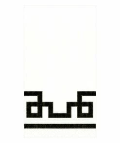 Caspari BLACK AND WHITE RIVE PAPER GUEST TOWEL Gifts By Occasion