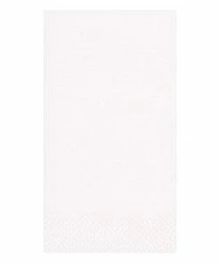 Caspari Gifts By Occasion WHITE GROSGRAIN PAPER GUEST TOWEL
