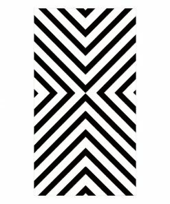 Caspari Gifts By Occasion CHEVRON BLACK PAPER NAPKIN