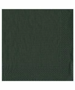 Caspari BLACK GROSGRAIN PAPER LUNCH NAPKIN Gifts By Occasion