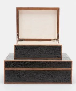 Made Goods BOX BURNT WOOD - 2 Sizes Available Gifts By Occasion