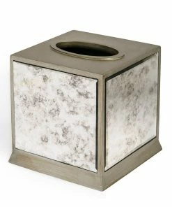 Kassatex Vintage Mirror Tissue Holder
