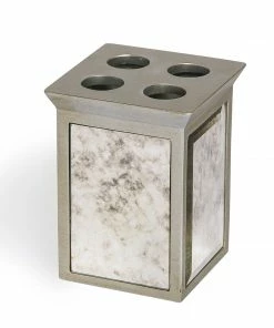 Kassatex Vintage Mirror Toothbrush Holder