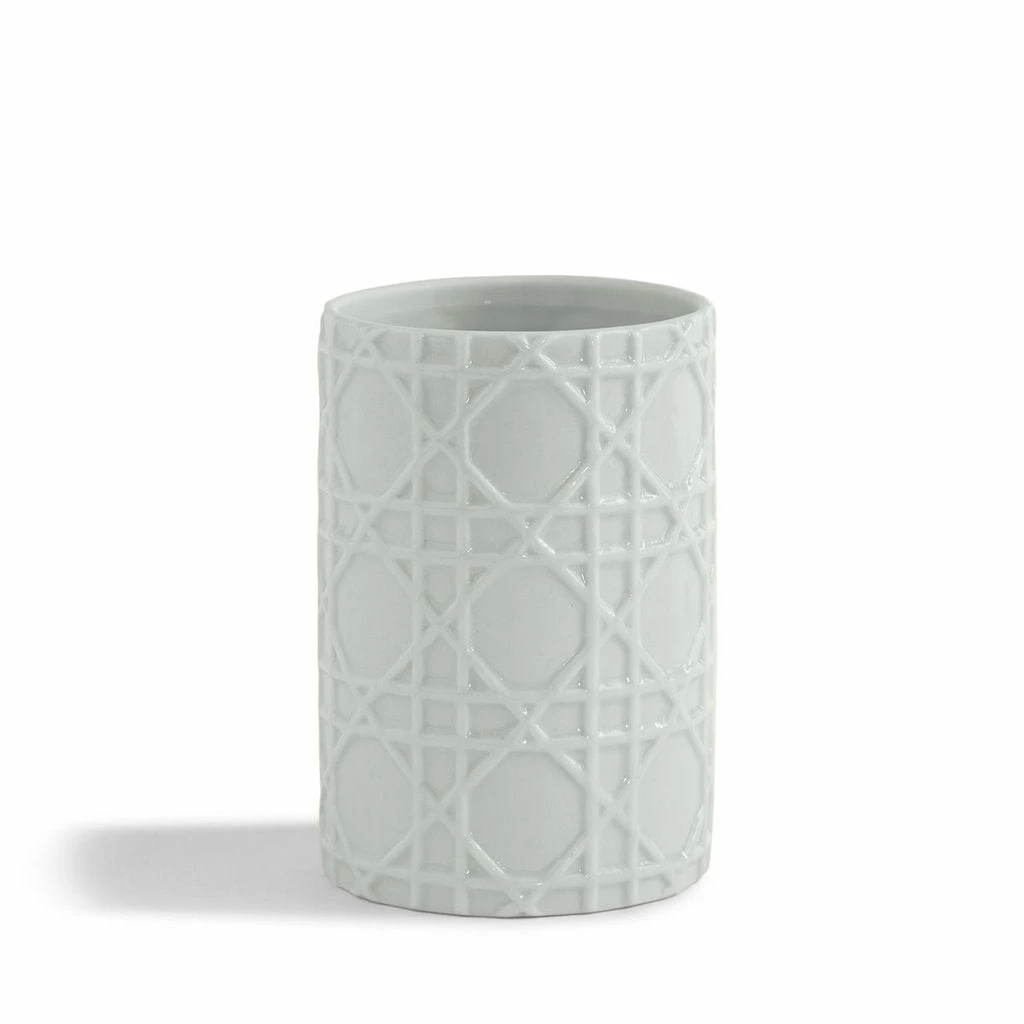Kassatex White Rattan Tumbler Kassatex White Rattan Tumbler