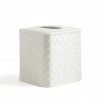 Kassatex Scalloped White Tissue Holder Host/Hostess