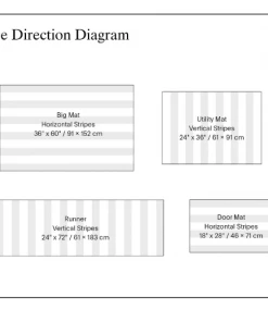 Gifts By Occasion Chilewich Floormat Skinny Stripe Shag Mats Shadow (Available In Sizes)