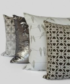 D.V. KAP Pillows Host/Hostess DECORATIVE PILLOW - KRAUS / Platinum