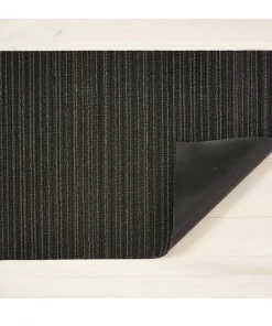 Gifts By Occasion Chilewich Floormat Skinny Stripe Shag Mats Steel (Available In Sizes)