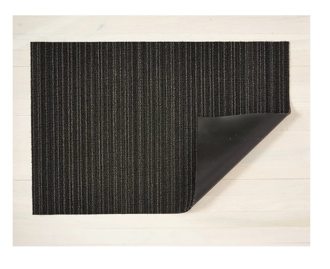 Gifts By Occasion Chilewich Floormat Skinny Stripe Shag Mats Steel (Available In Sizes) Gifts By Occasion Chilewich Floormat Skinny Stripe Shag Mats Steel (Available In Sizes)