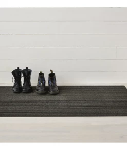 Gifts By Occasion Chilewich Floormat Skinny Stripe Shag Mats Steel (Available In Sizes)
