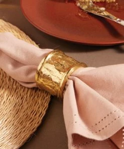 Napking Ring Melvin Gold By Blue Pheasant 2 Napking Ring Melvin Gold By Blue Pheasant