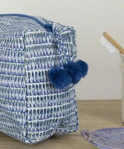 Gray Market Design Toiletry Bag - Tula Blue Gifts By Recipient