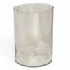 Kassatex Mercury Glass Cylinder Waste Basket Bathroom Accessories