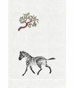 ANALI INC GUEST TOWEL JUNGLE ZEBRA
